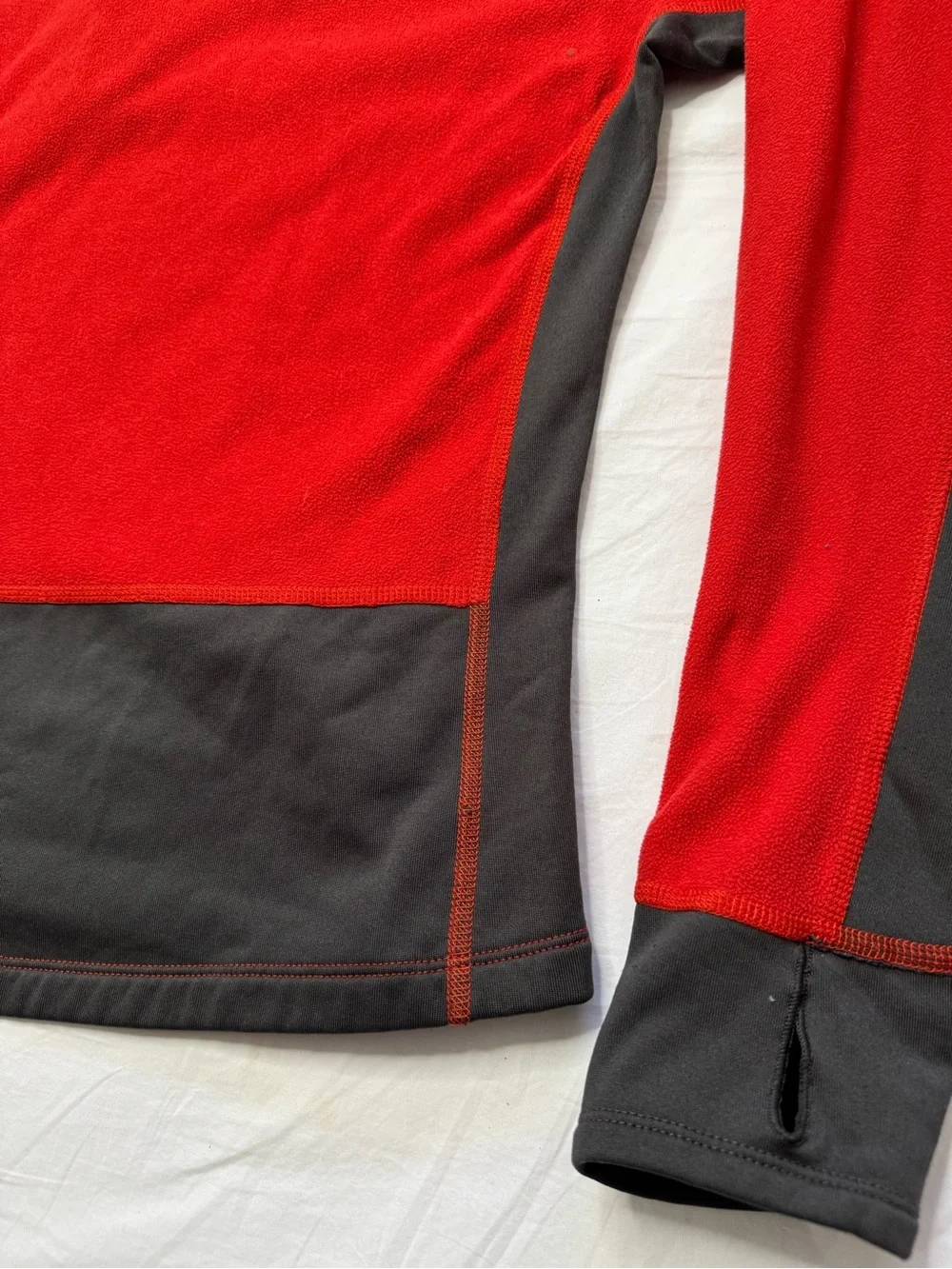 The North Face - Red Half-Zip Performance Fleece Flight Series Hoodless Sweater